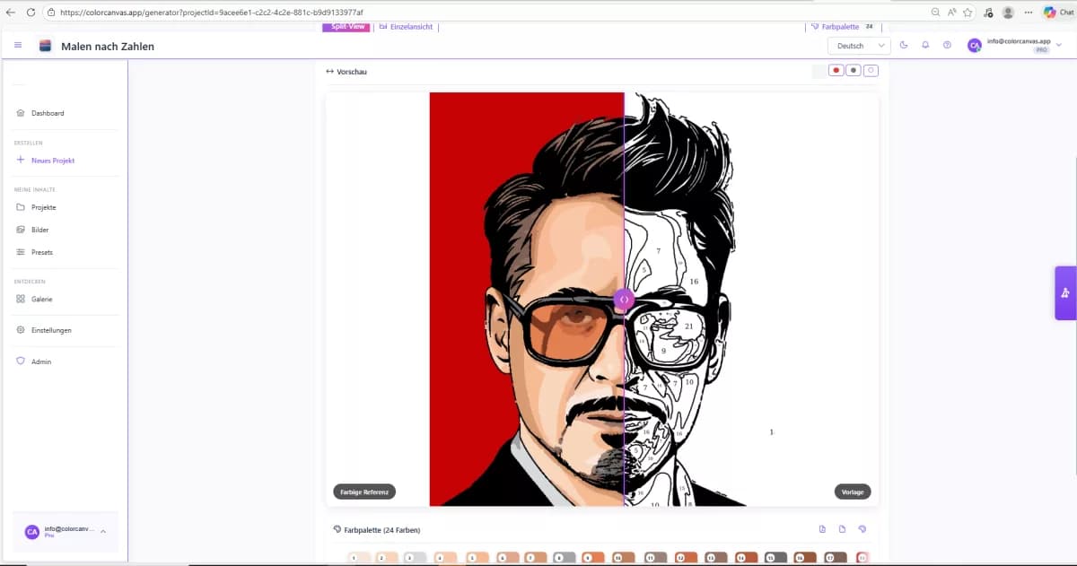ColorCanvas Editor — Malen-nach-Zahlen Software, eines meiner Projekte